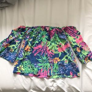 Lilly Pulitzer Off Shoulder Blouse - XS